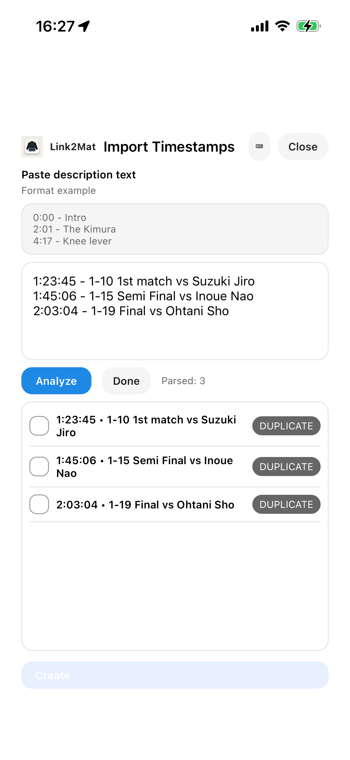 iPhone - Clip creation